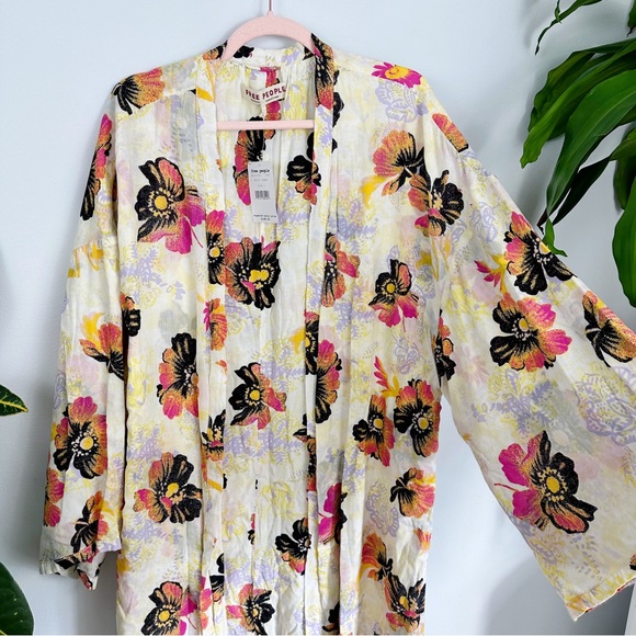 NWT Free People Jorja Floral Duster, Stevie Nicks, Boho Summer - Picture 7 of 16